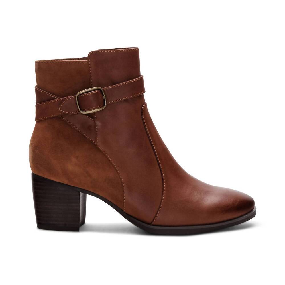NEW AETREX women's rebecca boot in cognac